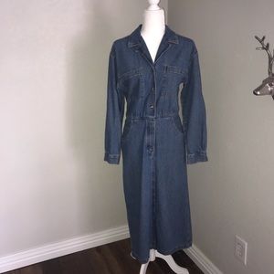 Lands End Denim Dress size 8